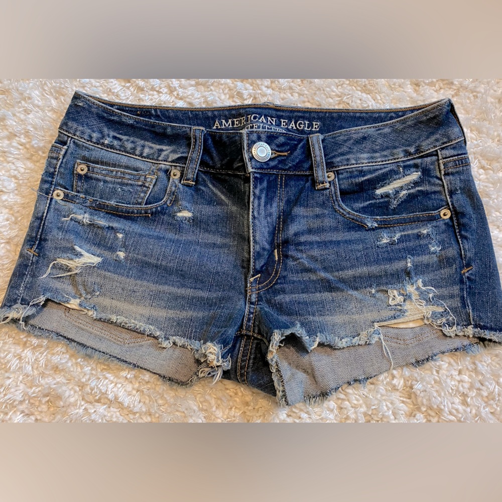 American Eagle Shortie Jean Shorts